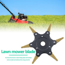 Load image into Gallery viewer, Toothed Mower Blade Six-Leaf Cyclone Blade Agricultural Weeder Parts, Golden Blade Bagged Gray, Golden Blade Bagged Green, Golden Blade Bagged Yellow, Golden Blade Bagged Red