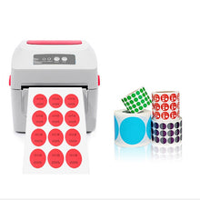 Load image into Gallery viewer, Color High-Viscosity Coated Paper Sticker Round Sticker,Random Color Delivery, Diameter 15mm, Diameter 25mm, Diameter 30mm