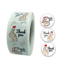 Load image into Gallery viewer, 10 Rolls Thank You Floral Sticker Wedding Gift Decoration Sticker, K-01-25, K-02-25, K-03-25h