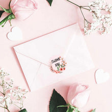 Load image into Gallery viewer, 10 Rolls Thank You Floral Sticker Wedding Gift Decoration Sticker, K-01-25, K-02-25, K-03-25h