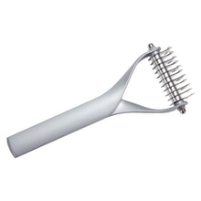 Load image into Gallery viewer, Pet Comb Zinc Alloy Double-Sided Cat Dog Cleaning Beauty Hair Removal Comb, Zinc Alloy Silver Small, Zinc Alloy Silver Large, Zinc Alloy Black Small, Zinc Alloy Black Large