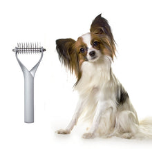 Load image into Gallery viewer, Pet Comb Zinc Alloy Double-Sided Cat Dog Cleaning Beauty Hair Removal Comb, Zinc Alloy Silver Small, Zinc Alloy Silver Large, Zinc Alloy Black Small, Zinc Alloy Black Large