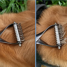 Load image into Gallery viewer, Pet Comb Zinc Alloy Double-Sided Cat Dog Cleaning Beauty Hair Removal Comb, Zinc Alloy Silver Small, Zinc Alloy Silver Large, Zinc Alloy Black Small, Zinc Alloy Black Large