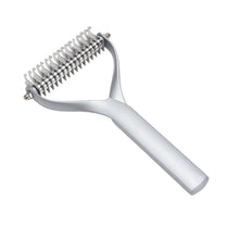 Load image into Gallery viewer, Pet Comb Zinc Alloy Double-Sided Cat Dog Cleaning Beauty Hair Removal Comb, Zinc Alloy Silver Small, Zinc Alloy Silver Large, Zinc Alloy Black Small, Zinc Alloy Black Large