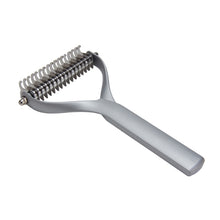 Load image into Gallery viewer, Pet Comb Zinc Alloy Double-Sided Cat Dog Cleaning Beauty Hair Removal Comb, Zinc Alloy Silver Small, Zinc Alloy Silver Large, Zinc Alloy Black Small, Zinc Alloy Black Large