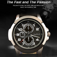 Load image into Gallery viewer, YAZOLE 350 Three-eyes Men Sports Watch Quartz Watch
