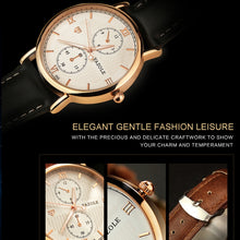 Load image into Gallery viewer, YAZOLE 355 Two-eyes Luminous Business Men Quartz Watch