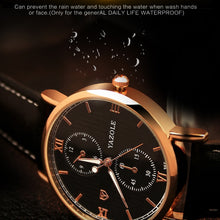 Load image into Gallery viewer, YAZOLE 355 Two-eyes Luminous Business Men Quartz Watch