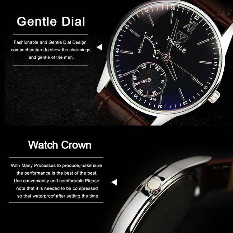 YAZOLE Men Business Quartz Watch