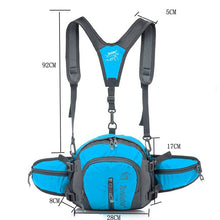 Load image into Gallery viewer, Tanluhu TLH322 Multi-Function Outdoor Waist Bag Hiking Riding Kettle Bag Travel SLR Camera Bag, Black, Red, Rose Red, Orange, Purple, Green, Sky Blue