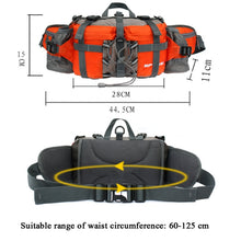Load image into Gallery viewer, 5L Outdoor Sports Multifunctional Cycling Hiking Waist Bag Waterproof Large-Capacity Kettle Bag, 28.5 x 15 x 13cm