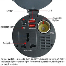 Load image into Gallery viewer, 150W 12V To 220V Car Inverter Dual USB 2.1A Power Converter Booster, 150W 12V To 220V