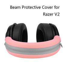 Load image into Gallery viewer, 2 PCS Headset Sponge Case For Razer V2, Head Beam Protective Cover(Black), Head Beam Protective Cover(White), Head Beam Protective Cover(Green), Head Beam Protective Cover(Pink), Round(Black), Round(Black Green Net ), Ellipse(Black)                    ...