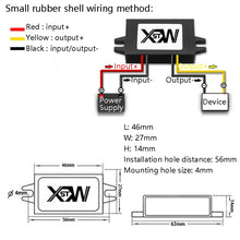 Load image into Gallery viewer, XWST DC 12/24V To 5V Converter Step-Down Vehicle Power Module, Specification:, 12V To 5V 1A Small Rubber Shell, 12V To 5V 2A Small Rubber Shell, 12V to 5V 3A Small Rubber Shell, 12/24V To 5V 8A Medium Rubber Shell, 12/24V To 5V 10A Medium Rubber Shell ...