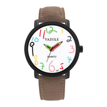Load image into Gallery viewer, YAZOLE Personality Arabic Numeral Dial Student Watch Quartz Children Watch
