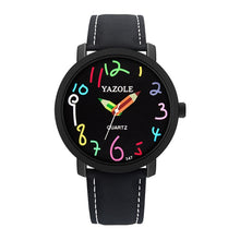 Load image into Gallery viewer, YAZOLE Personality Arabic Numeral Dial Student Watch Quartz Children Watch