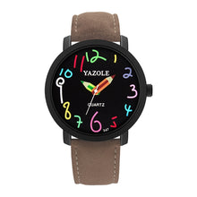 Load image into Gallery viewer, YAZOLE Personality Arabic Numeral Dial Student Watch Quartz Children Watch