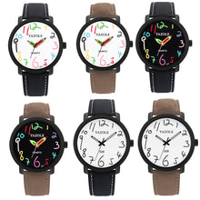 Load image into Gallery viewer, YAZOLE Personality Arabic Numeral Dial Student Watch Quartz Children Watch