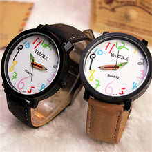 Load image into Gallery viewer, YAZOLE Personality Arabic Numeral Dial Student Watch Quartz Children Watch
