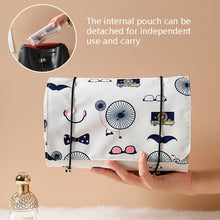 Load image into Gallery viewer, 4 In 1 Multi-Function Cosmetics Storage Bag Removable Large Capacity Travel Convenient Cosmetic Bag Wash Bag, Red Wine, Black, Gray, Upgrade Green, Upgrade Pink, Upgrade Brown, Upgrade Blue, Upgrade Purple, Upgrade White