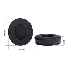 Load image into Gallery viewer, 2 PCS Ice Feeling Gel Earmuffs Sponge Sleeve Earmuffs Are Suitable for Razer Meng Cat Pink Crystal Edition Beihai Giant Monster V2 RGB Symphony Headphones, Black, Gray