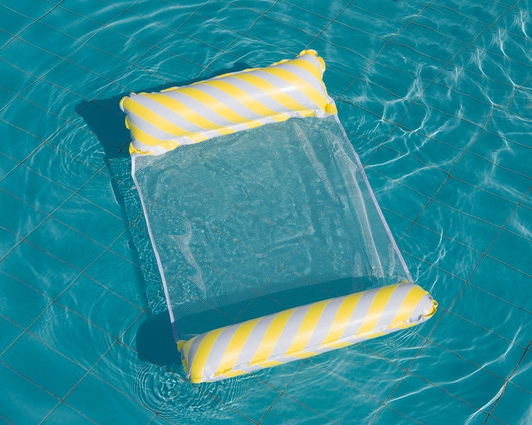 Inflatable Recliner On Water Foldable Backrest Floating Bed Inflatable Floating Row, Style：