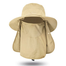 Load image into Gallery viewer, Multifunction Fisherman Hats Outdoor Speed Drying Fishing Breathable Sun Hats, Blue, Purple, Khaki, Pink, Navy, Light Grey, Gray, Army Green, Beige