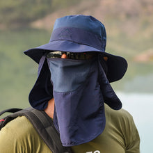 Load image into Gallery viewer, Multifunction Fisherman Hats Outdoor Speed Drying Fishing Breathable Sun Hats, Blue, Purple, Khaki, Pink, Navy, Light Grey, Gray, Army Green, Beige