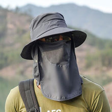 Load image into Gallery viewer, Multifunction Fisherman Hats Outdoor Speed Drying Fishing Breathable Sun Hats, Blue, Purple, Khaki, Pink, Navy, Light Grey, Gray, Army Green, Beige