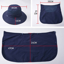 Load image into Gallery viewer, Multifunction Fisherman Hats Outdoor Speed Drying Fishing Breathable Sun Hats, Blue, Purple, Khaki, Pink, Navy, Light Grey, Gray, Army Green, Beige