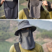 Load image into Gallery viewer, Multifunction Fisherman Hats Outdoor Speed Drying Fishing Breathable Sun Hats, Blue, Purple, Khaki, Pink, Navy, Light Grey, Gray, Army Green, Beige