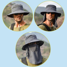 Load image into Gallery viewer, Multifunction Fisherman Hats Outdoor Speed Drying Fishing Breathable Sun Hats, Blue, Purple, Khaki, Pink, Navy, Light Grey, Gray, Army Green, Beige