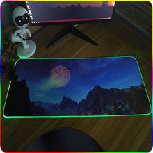 Load image into Gallery viewer, F-01 Rubber Thermal Transfer RGB Luminous Non-Slip Mouse Pad, 300x350x4mm, 350x600x3mm, 350x600x4mm, 300x800x3mm, 300x800x4mm