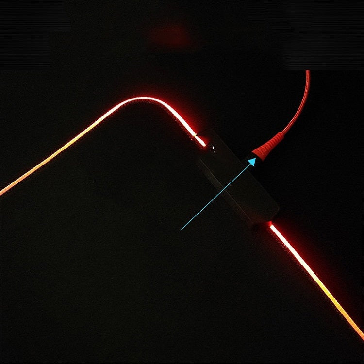 F-01 Rubber Thermal Transfer RGB Luminous Non-Slip Mouse Pad, 350x900x3mm, 350x900x4mm, 400x900x3mm, 400x900x4mm