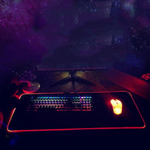 Load image into Gallery viewer, F-01 Rubber Thermal Transfer RGB Luminous Non-Slip Mouse Pad, 350x900x3mm, 350x900x4mm, 400x900x3mm, 400x900x4mm