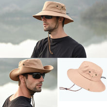 Load image into Gallery viewer, Outdoor Sun Hat Hiking Big Brim Breathable Sunscreen Fisherman Hat