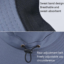 Load image into Gallery viewer, Outdoor Sun Hat Hiking Big Brim Breathable Sunscreen Fisherman Hat, Green Gray, Dark Gray, Brown, Khaki, Black, Navy, Beige