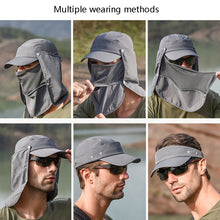 Load image into Gallery viewer, Multi-Function Sun Hat Outdoor Fishing Sunscreen Hat Speed Dry Baseball Cap, Blue, Purple, Khaki, Pink, Navy, Light Gray, Dark Gray, Army Green, Beige