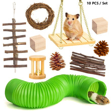 Load image into Gallery viewer, Hamster Toy Pet Rabbit Guinea Pig Parrot Play Grinding Wood Toys, 10 PCS / Set, 12 PCS / Set, 15 PCS / Set, 9 PCS / Set, 11 PCS / Set