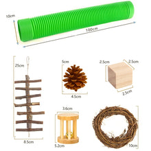 Load image into Gallery viewer, Hamster Toy Pet Rabbit Guinea Pig Parrot Play Grinding Wood Toys, 10 PCS / Set, 12 PCS / Set, 15 PCS / Set, 9 PCS / Set, 11 PCS / Set