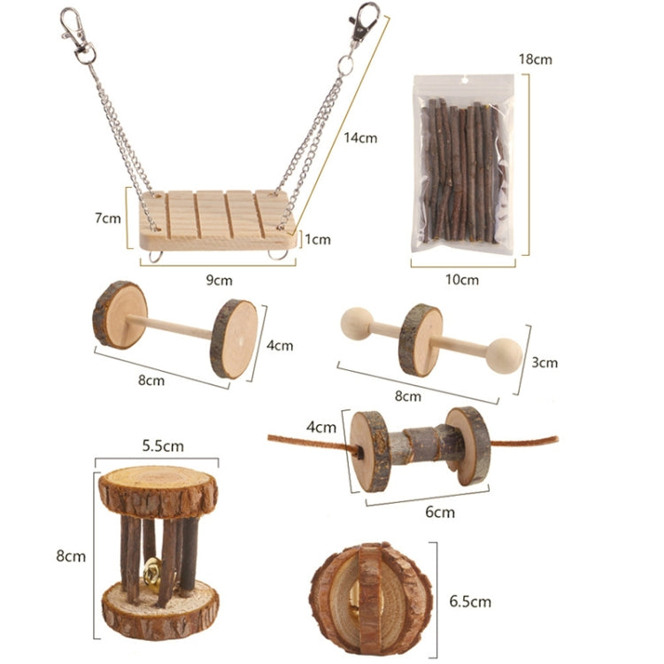 Hamster Toy Pet Rabbit Guinea Pig Parrot Play Grinding Wood Toys, 10 PCS / Set, 12 PCS / Set, 15 PCS / Set, 9 PCS / Set, 11 PCS / Set