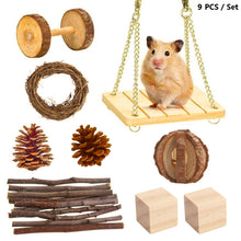 Load image into Gallery viewer, Hamster Toy Pet Rabbit Guinea Pig Parrot Play Grinding Wood Toys, 10 PCS / Set, 12 PCS / Set, 15 PCS / Set, 9 PCS / Set, 11 PCS / Set