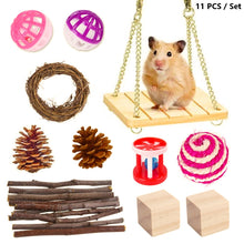 Load image into Gallery viewer, Hamster Toy Pet Rabbit Guinea Pig Parrot Play Grinding Wood Toys, 10 PCS / Set, 12 PCS / Set, 15 PCS / Set, 9 PCS / Set, 11 PCS / Set