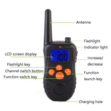 Load image into Gallery viewer, 998DC Bark Stopper Remote Control Electric Shock Collar Dog Training Device, UK Plug
