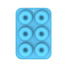 Load image into Gallery viewer, Oven Baking Tools Silicone Cake Donut Mold, 8 Even Brown, 6 Even Blue, 6 Even Purple, 6 Even Green, 6 Even Orange, 6 Even Yellow, 6 Even Red