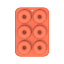 Load image into Gallery viewer, Oven Baking Tools Silicone Cake Donut Mold, 8 Even Brown, 6 Even Blue, 6 Even Purple, 6 Even Green, 6 Even Orange, 6 Even Yellow, 6 Even Red