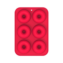 Load image into Gallery viewer, Oven Baking Tools Silicone Cake Donut Mold, 8 Even Brown, 6 Even Blue, 6 Even Purple, 6 Even Green, 6 Even Orange, 6 Even Yellow, 6 Even Red