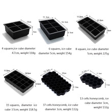 Load image into Gallery viewer, Bar Whiskey Silicone Ice Tray Mold, 6 Grid Round, 6 Grid Square Cover, 8 Grid Square Cover, 8 Grid Round, 4 Grid Skull, 4 Square Cover, 37 Grid Honeycomb Cover, 13 Grid Honeycomb Cover, 15 Grid Square Cover, Rabbit Funnel