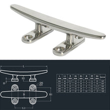Load image into Gallery viewer, 316 Stainless Steel Light-Duty Flat Claw Bolt Speedboat Yacht Ship Accessories, 100mm 4inch, 125mm 5inch, 150mm 6inch, 200mm 8inch, 250mm 10inch