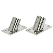 Load image into Gallery viewer, Thicken 316 Stainless Steel 60-Degree Square Tube Base Marine Boat Hardwares, Specifications:, 22mm, 25mm